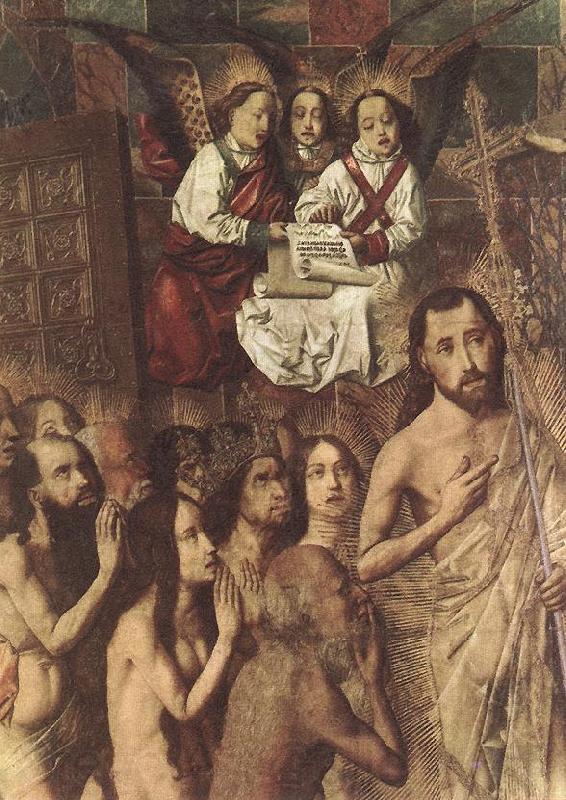 Bartolome Bermejo Christ Leading the Patriarchs to the Paradise (detail) Norge oil painting art